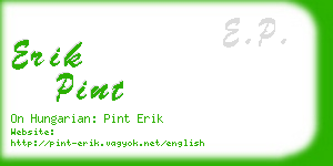 erik pint business card